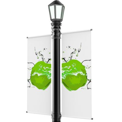 Streetbanner DUO Beispiel 60x180cm